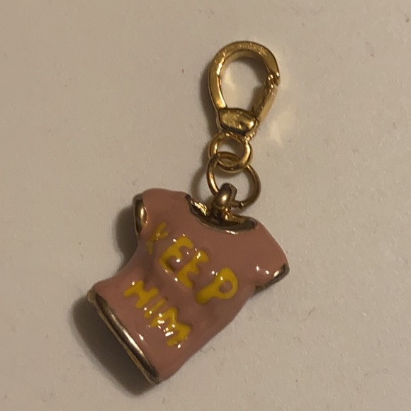 Y2K Juicy Couture PINK KEEP HIM DITCH HIM T-SHIRT CHARM BABY TEE NEW Tshirt - Picture 6 of 11